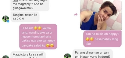Walang takas! Paranoid girlfriend asks proof from boyfriend while in the bathroom