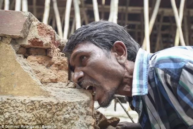 Not a laughing matter! Mam, 30, is addicted to EATING rocks, bricks and mud (photos) Not a laughing matter! Mam, 30, is addicted to EATING rocks, bricks and mud (photos)