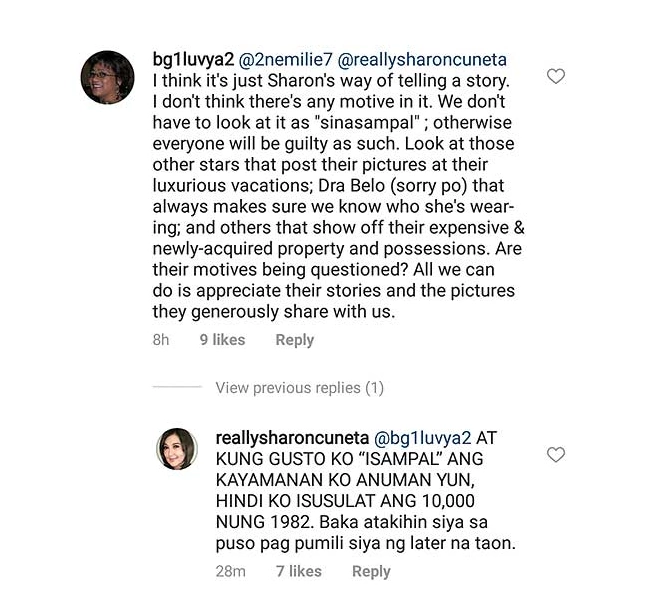 Hindi pinalampas! Sharon Cuneta, sinupalpal ang netizen na nagsabing pinagyayabang niya ang kanyang yaman Hindi pinalampas! Sharon Cuneta, sinupalpal ang netizen na nagsabing pinagyayabang niya ang kanyang yaman