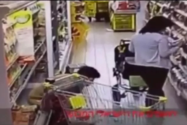 Woman Peeing on Shelf With Dairy Products Caught on Camera Woman Peeing on Shelf With Dairy Products Caught on Camera