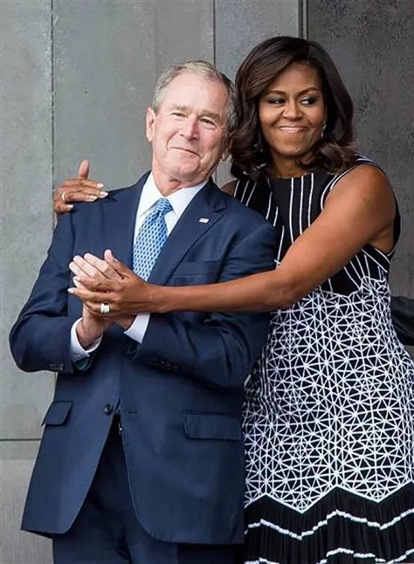 George Bush opens up about relationship with Michelle Obama and reveals the secret to their friendship George Bush opens up about relationship with Michelle Obama and reveals the secret to their friendship
