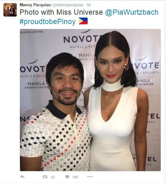 Pinoy Pride: Manny and Pia meet in PH Pinoy Pride: Manny and Pia meet in PH
