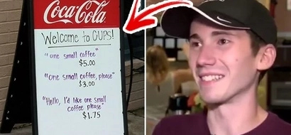 There are many rude customers at this coffee shop. What the owner posted on a sign made them all very respectful.