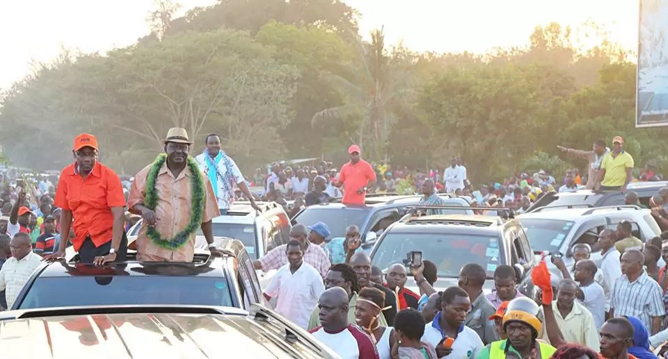 Photos: CORD principals in Malindi for by-election campaigns