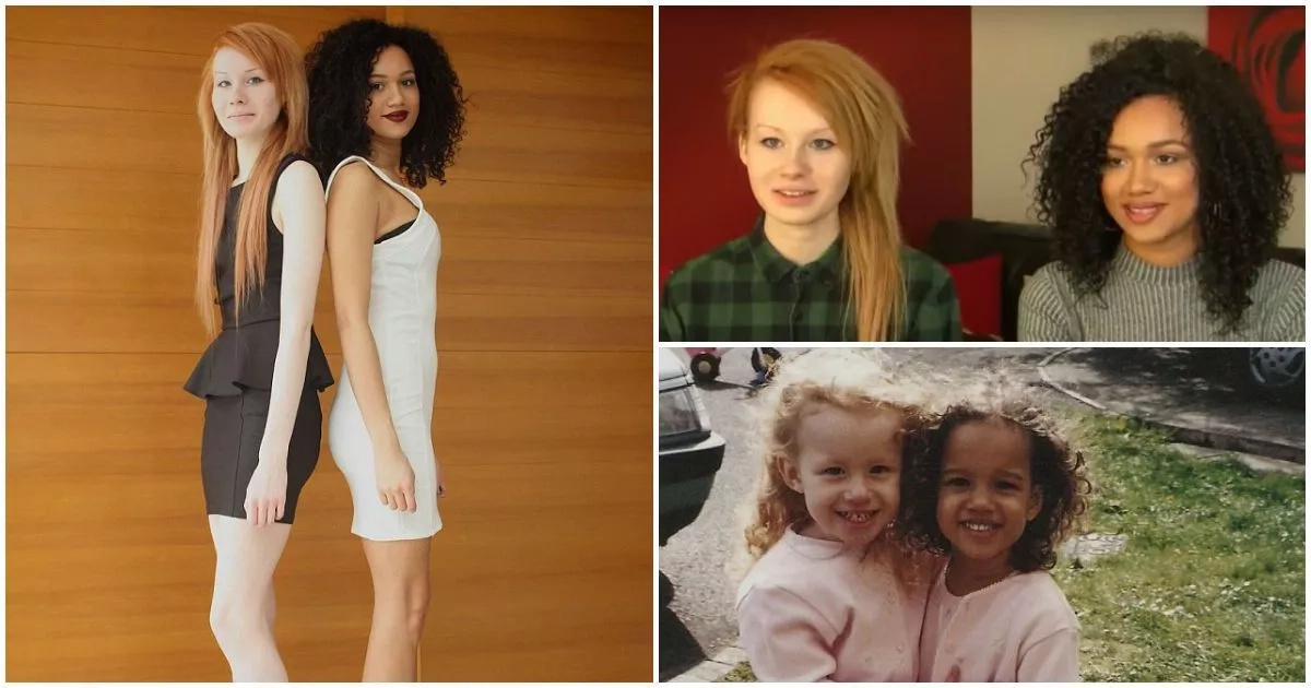Meet stunning 20-year-old twin sisters who have different skin colours (photos, video)