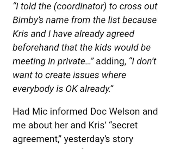 Ricky Lo publicizes response to both Kris Aquino and Michella Cazzola Ricky Lo publicizes response to both Kris Aquino and Michella Cazzola