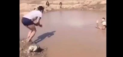 Hilarious Viral Video! Make Sure The Water Is Deep Before You Dive In.
