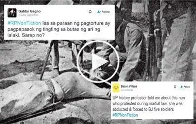 #RPNonFiction: Netizens share horrifying real-life stories during Martial Law