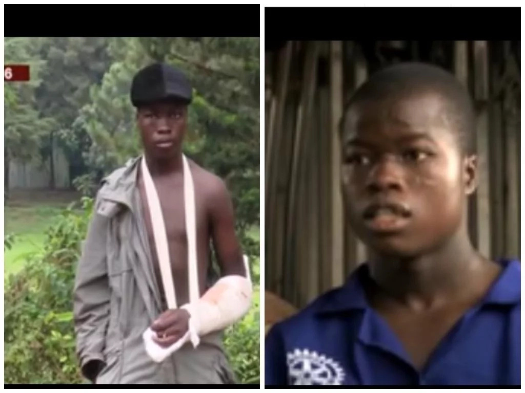 Boy who jumped from 6-storey building and survived now wants to be mechanic (photo) Boy who jumped from 6-storey building and survived now wants to be mechanic (photo)