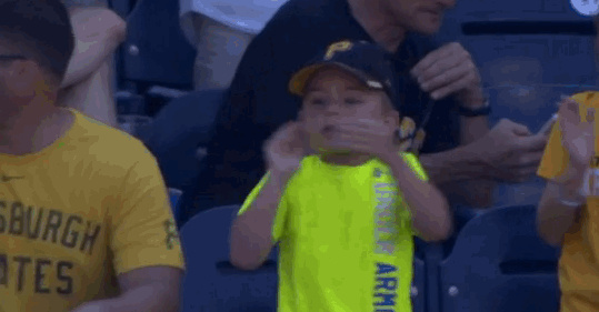 This Pirates fan's reactions are the real deal This Pirates fan's reactions are the real deal