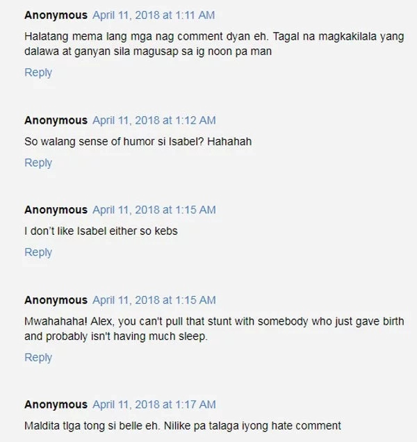 Alex Gonzaga publicly tells Isabelle Daza to comb her hair Alex Gonzaga publicly tells Isabelle Daza to comb her hair