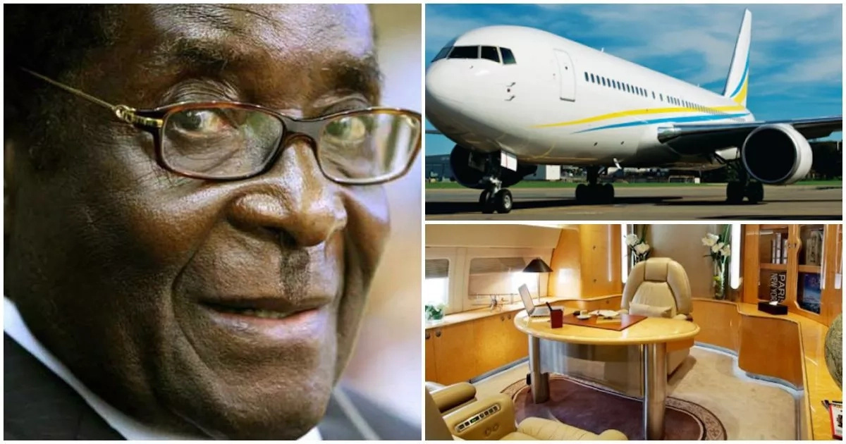 Robert Mugabe splurges Ghc1m per day on this hired luxury jet (photos, video)