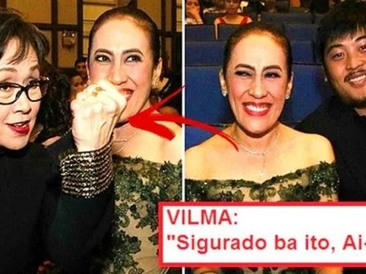 LOOK: Vilma Santos holds up her fist to threaten Ai-Ai delas Alas' young fiancé! Find out why!