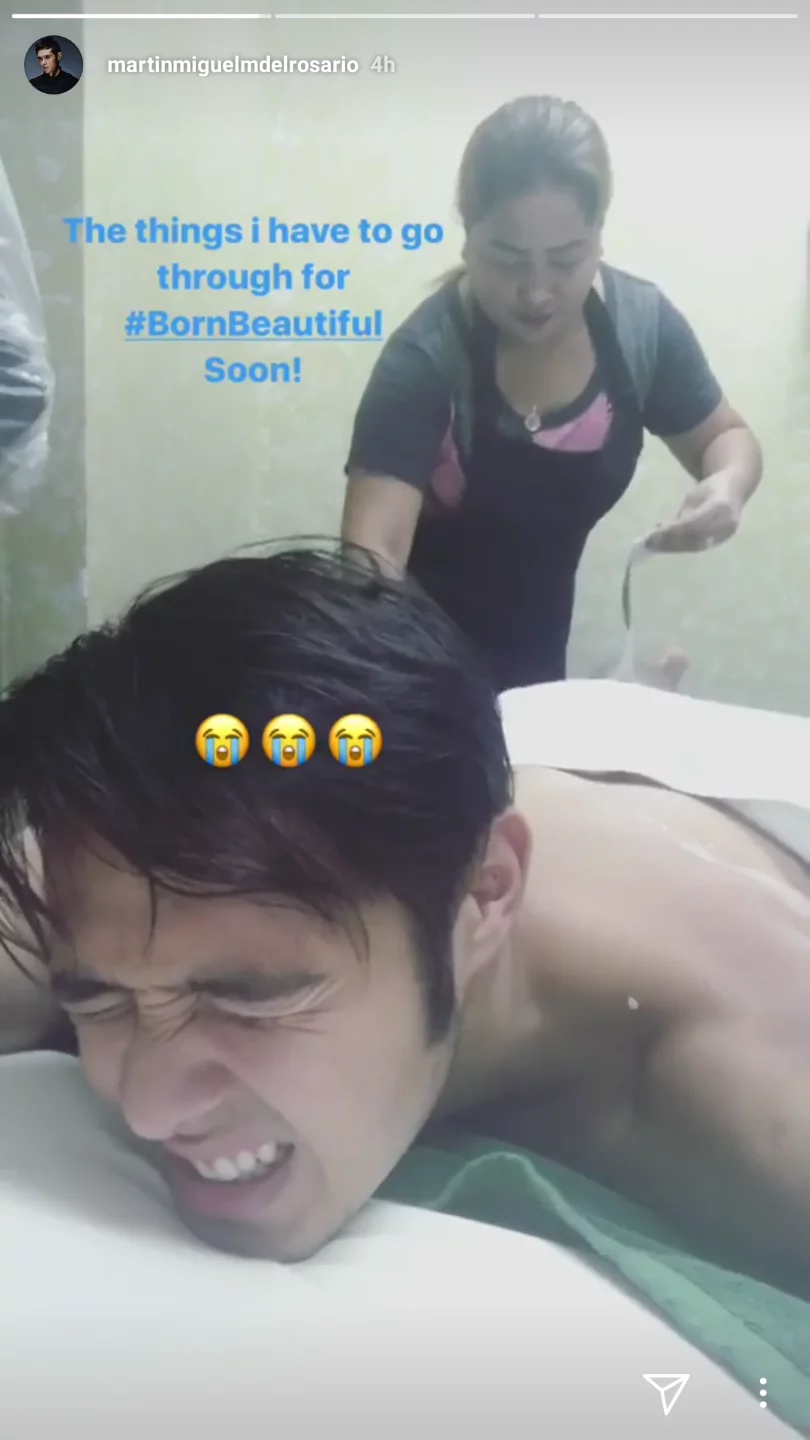Aray! Martin Del Rosario shares his 'painful' experience in preparation for his role in "Born Beautiful" Aray! Martin Del Rosario shares his 'painful' experience in preparation for his role in "Born Beautiful"