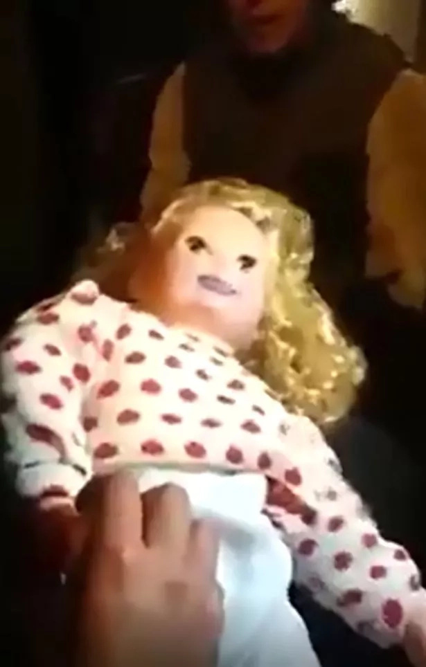 Locals found a creepy doll that can move and talk. When they looked at its back, It has no batteries! Locals found a creepy doll that can move and talk. When they looked at its back, It has no batteries!