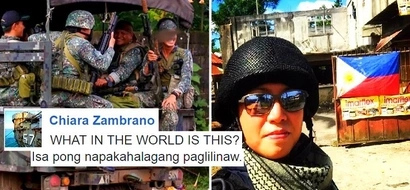 Chiara Zambrano posted a startling clarification about her 'love story' with a soldier who got killed in Marawi City: 'Please lang, walang ganun’