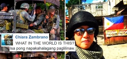 Chiara Zambrano posted a startling clarification about her 'love story' with a soldier who got killed in Marawi City: 'Please lang, walang ganun’