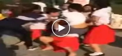 Kawawang dalagita! Vicious high school girls violently beat up helpless female student in Olongapo City