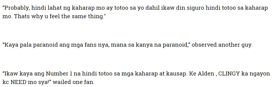 Maine Mendoza's statement elicited many negative reactions Maine Mendoza's statement elicited many negative reactions