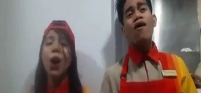 These Jollibee employees are singing their hearts out! So amazing!