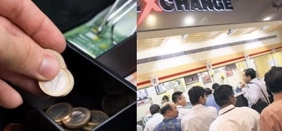 Desperate Filipino caught in the act stealing from Dubai money exchange center