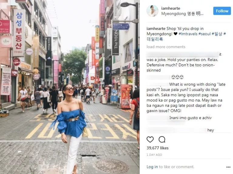 Heart Evangelista gets bashed after wearing a revealing top in Korea Heart Evangelista gets bashed after wearing a revealing top in Korea