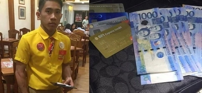 Honest Pinoy restaurant waiter in Makati gives back lost P37K to grateful owner