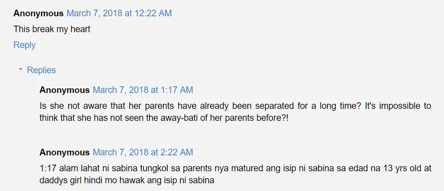 Hindi approve sa anak! Sabina Santiago takes a swipe at Daddy Raymart and his rumored girlfriend Hindi approve sa anak! Sabina Santiago takes a swipe at Daddy Raymart and his rumored girlfriend