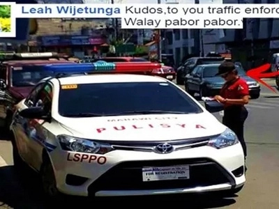 No one's above the law! This traffic enforcer in Iligan City went viral after issuing a ticket to a policeman for illegally parking on the highway