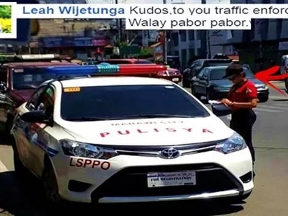 No one's above the law! This traffic enforcer in Iligan City went viral after issuing a ticket to a policeman for illegally parking on the highway