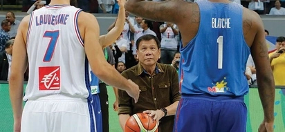 WATCH: Duterte impressively tosses ball during Gilas vs France