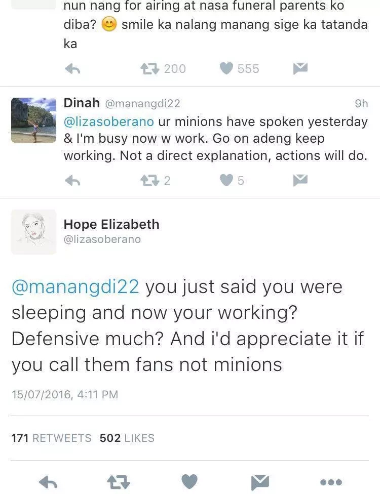 Bashed for missing ‘Dukot’, Liza Soberano hits back at critic Bashed for missing ‘Dukot’, Liza Soberano hits back at critic