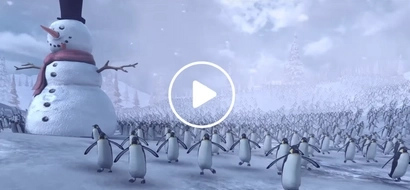 This "11,000 Penguins VS Santa Claus Army" Simulated Video Will Blow Your Mind