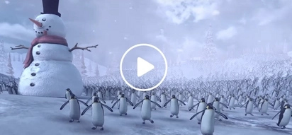This "11,000 Penguins VS Santa Claus Army" Simulated Video Will Blow Your Mind