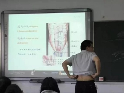 Find out why this Chinese teacher has a weird way of teaching anatomy to his students