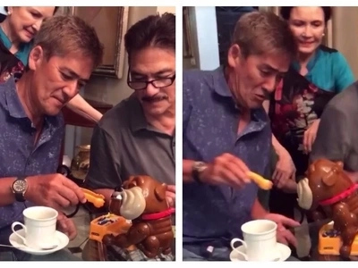 Look at Vic Sotto’s epic reaction while playing a child’s toy!