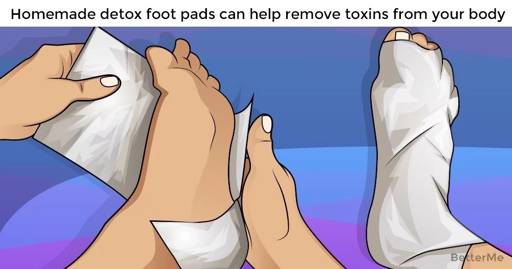Homemade detox foot pads can help