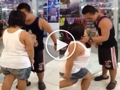 Sweet Pinoy couple with down syndrome gives mall-goers the ultimate #kiligfeels