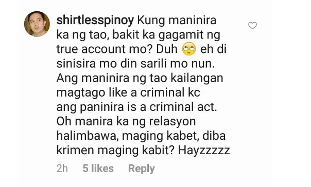 Bumwelta sa basher! Kris Aquino lashes out at a netizen for slut-shaming her Bumwelta sa basher! Kris Aquino lashes out at a netizen for slut-shaming her