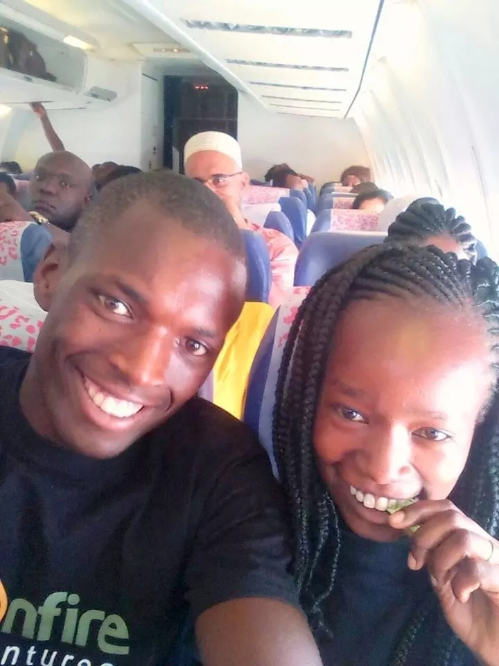 Couple who did KSh 100 wedding flies out for honeymoney