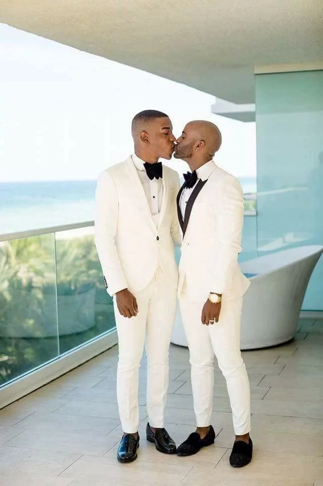 The supposedly Kenyan gay couple. Photo: Facebook/Chris Jan Chris