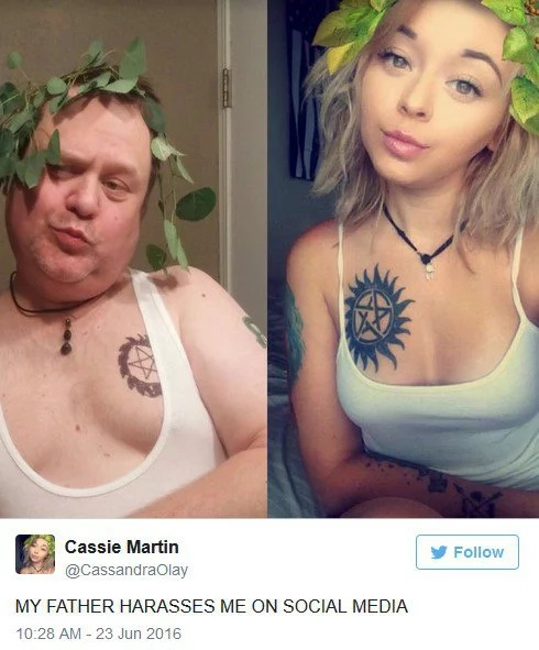 Hilarious: "My father harasses me on social media!" tweets teen