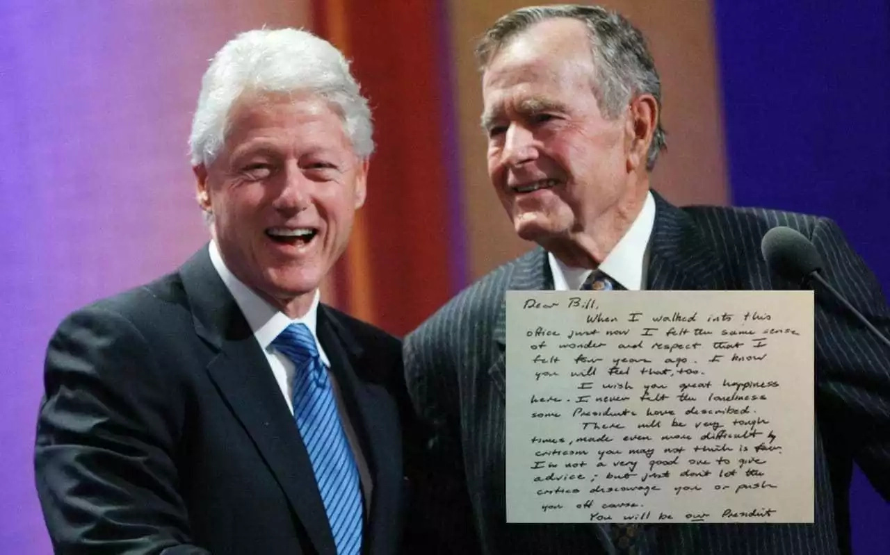 Bush 41's 1993 Letter to Clinton Goes Viral After Trump's Debate Comment Bush 41's 1993 Letter to Clinton Goes Viral After Trump's Debate Comment
