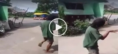 #GoodVibes : Old man shows powerful 'Tatlong Bibe' moves