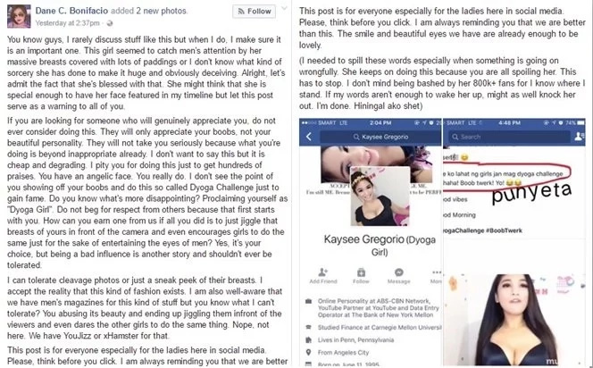 Netizen bashes Dyoga Girl after ‘inappropriate’ challenge Netizen bashes Dyoga Girl after ‘inappropriate’ challenge