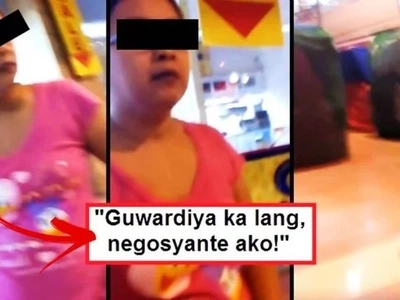 This furious Pinay allegedly cursed and insulted a security guard for not allowing her to enter a closed mall: 'Guwardya ka lang, negosyante ako!'