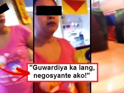 This furious Pinay allegedly cursed and insulted a security guard for not allowing her to enter a closed mall: 'Guwardya ka lang, negosyante ako!'