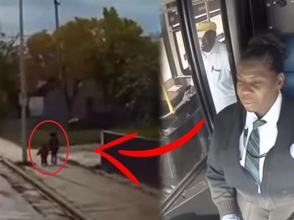 A bus driver noticed two kids walking so terrified, she made a decision that saved the children's lives!