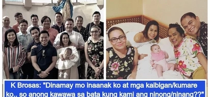 Beastmode siya! K Brosas shuts down basher who made "kawawa" comment on Malia's baptism for having them as ninongs and ninangs