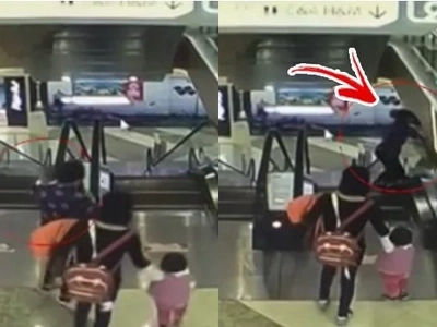 4-month-old baby dies after grandmother tripped on escalator, lost her grip on the baby, sending him falling to the ground below!
